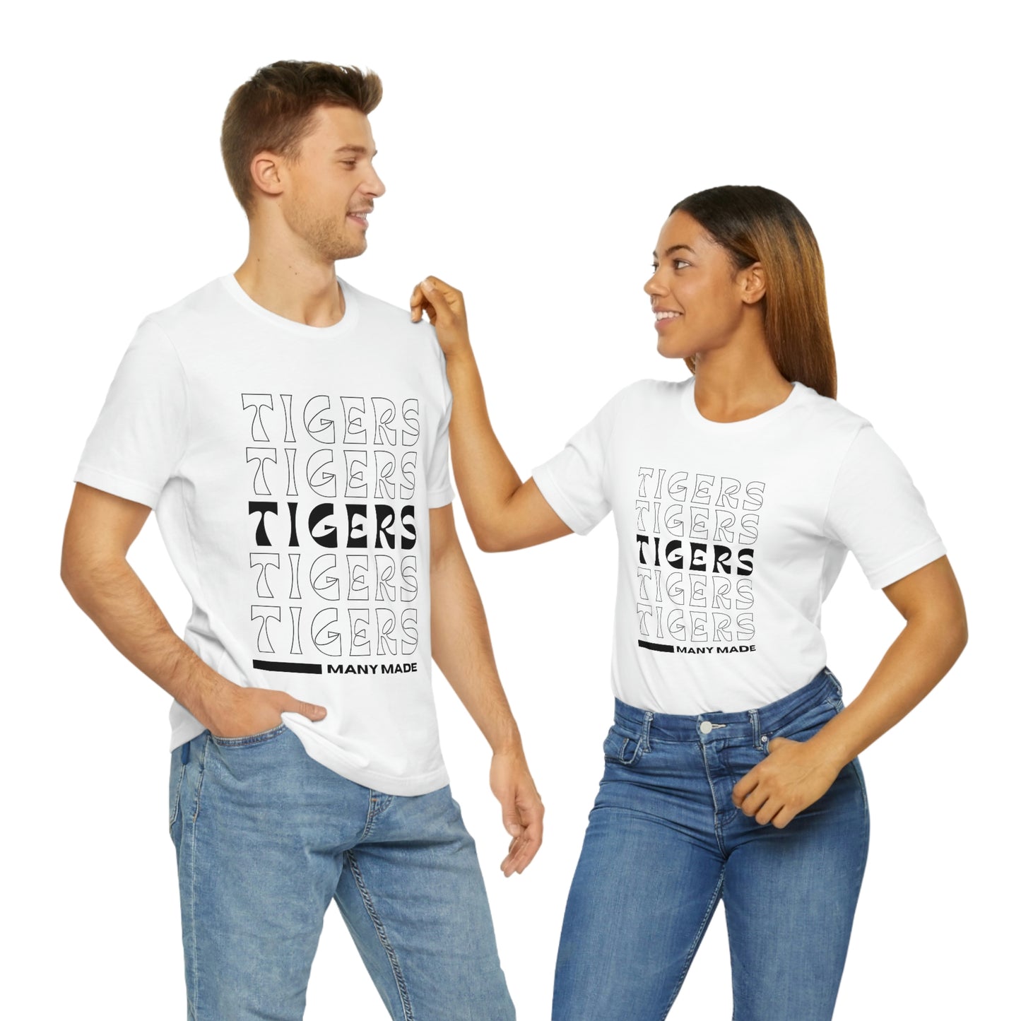 Many High School Tiger Typography Unisex Jersey Short Sleeve Tee ~ MHS Tiger Typography Unisex Jersey Short Sleeve Tee