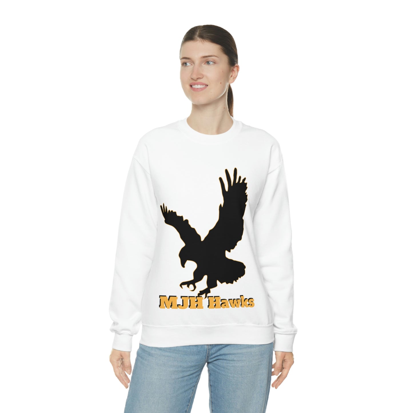 MJH Hawks Unisex Heavy Blend Crewneck Sweatshirt