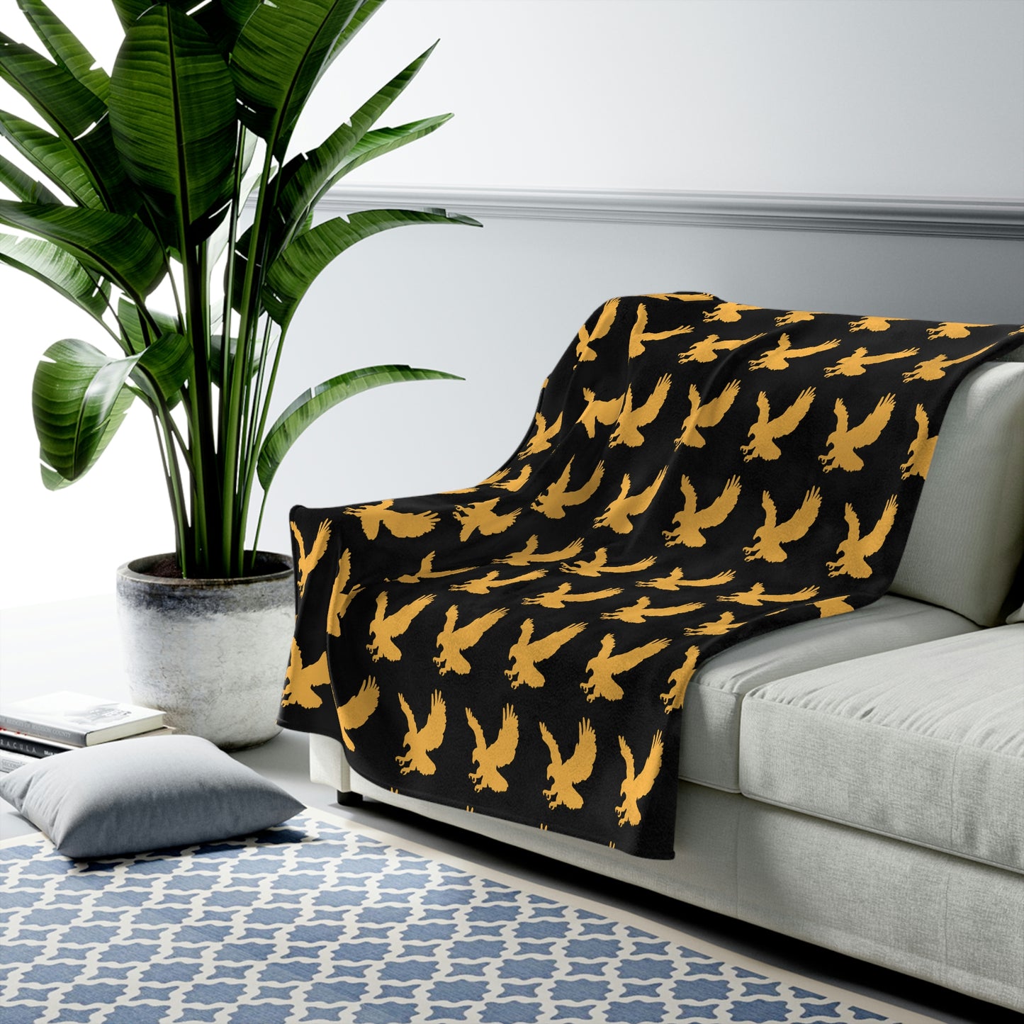 MJH Hawk Velveteen Plush Blanket