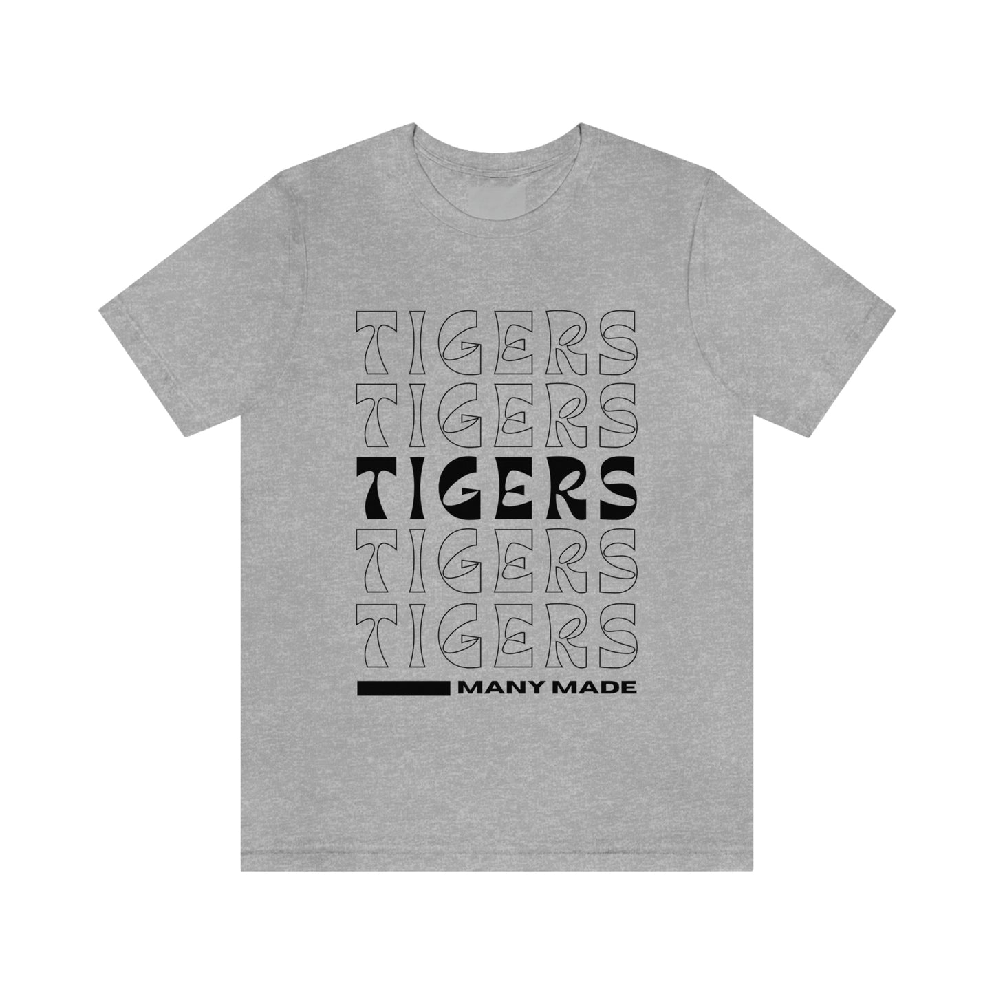 Many High School Tiger Typography Unisex Jersey Short Sleeve Tee ~ MHS Tiger Typography Unisex Jersey Short Sleeve Tee