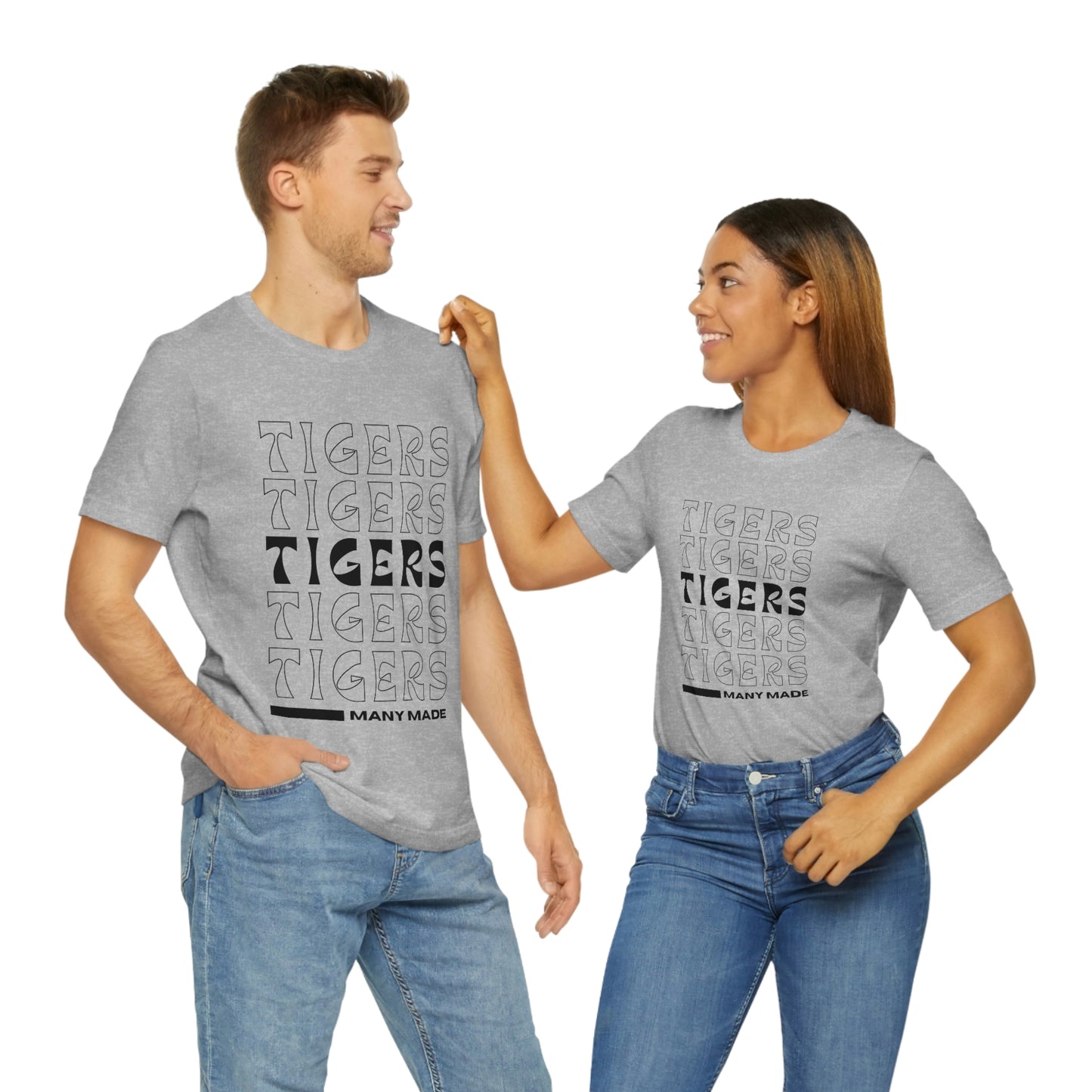 Many High School Tiger Typography Unisex Jersey Short Sleeve Tee ~ MHS Tiger Typography Unisex Jersey Short Sleeve Tee