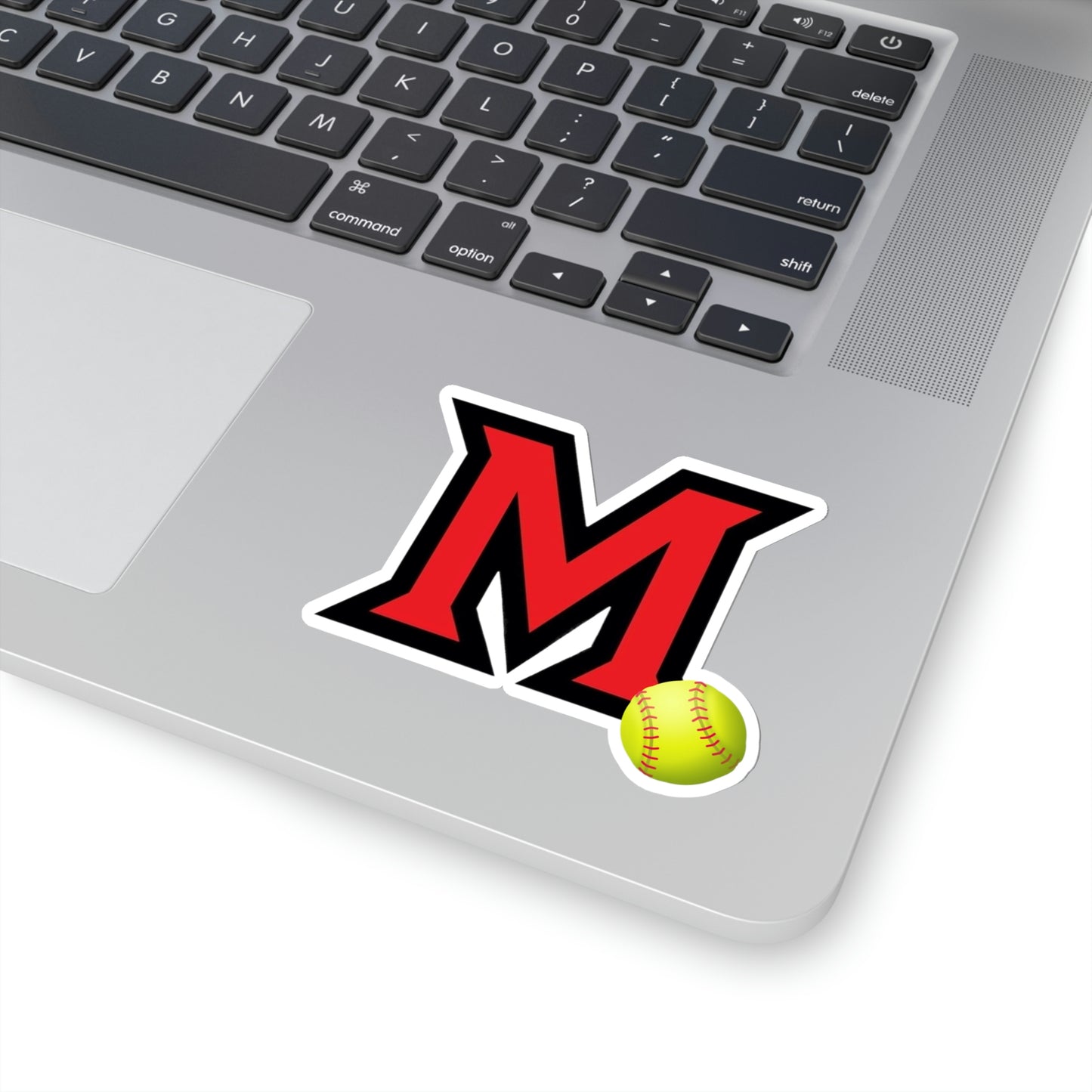 "M" Softball ~ Many High School Kiss-Cut Stickers