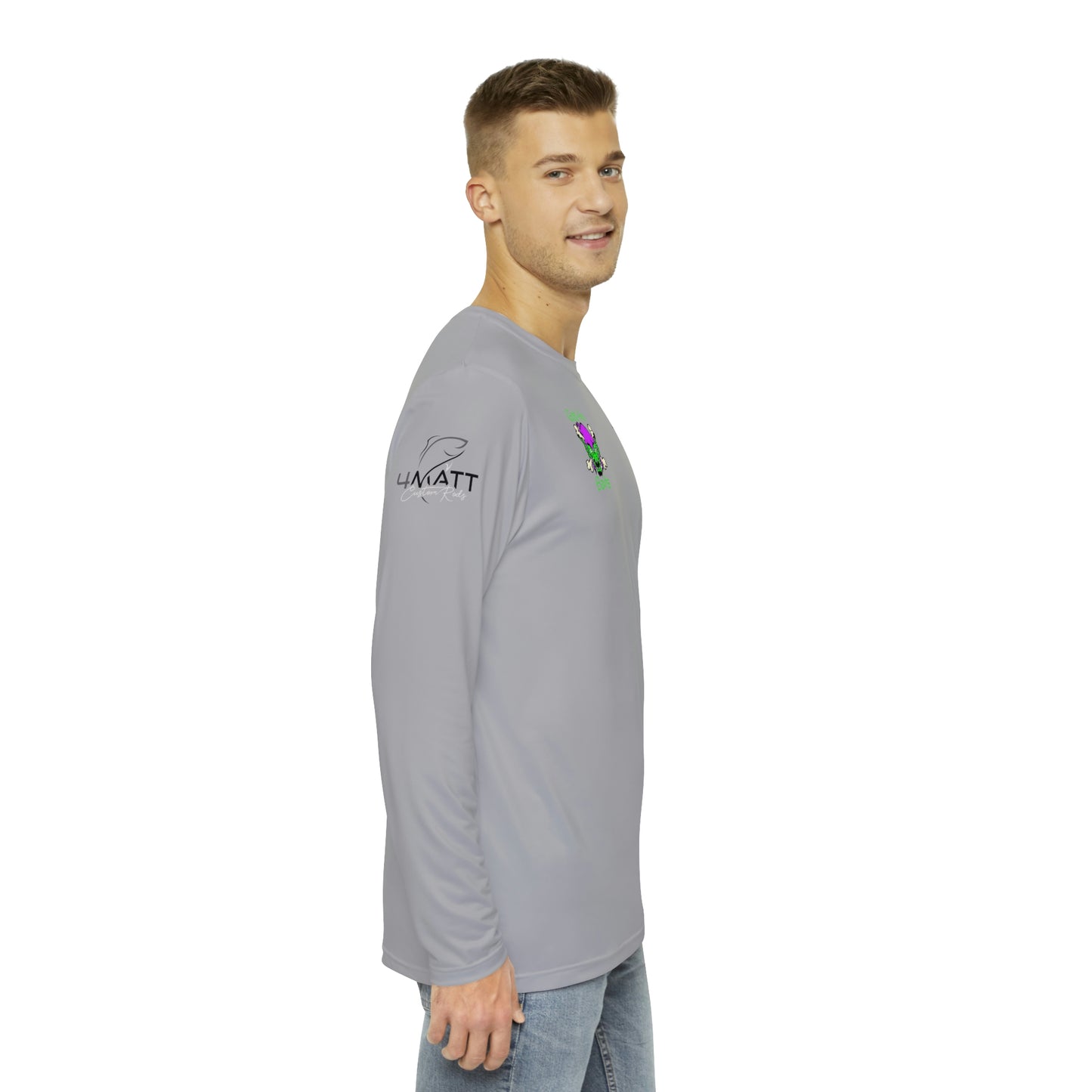 Caballero Blue Men's Long Sleeve Shirt (AOP)