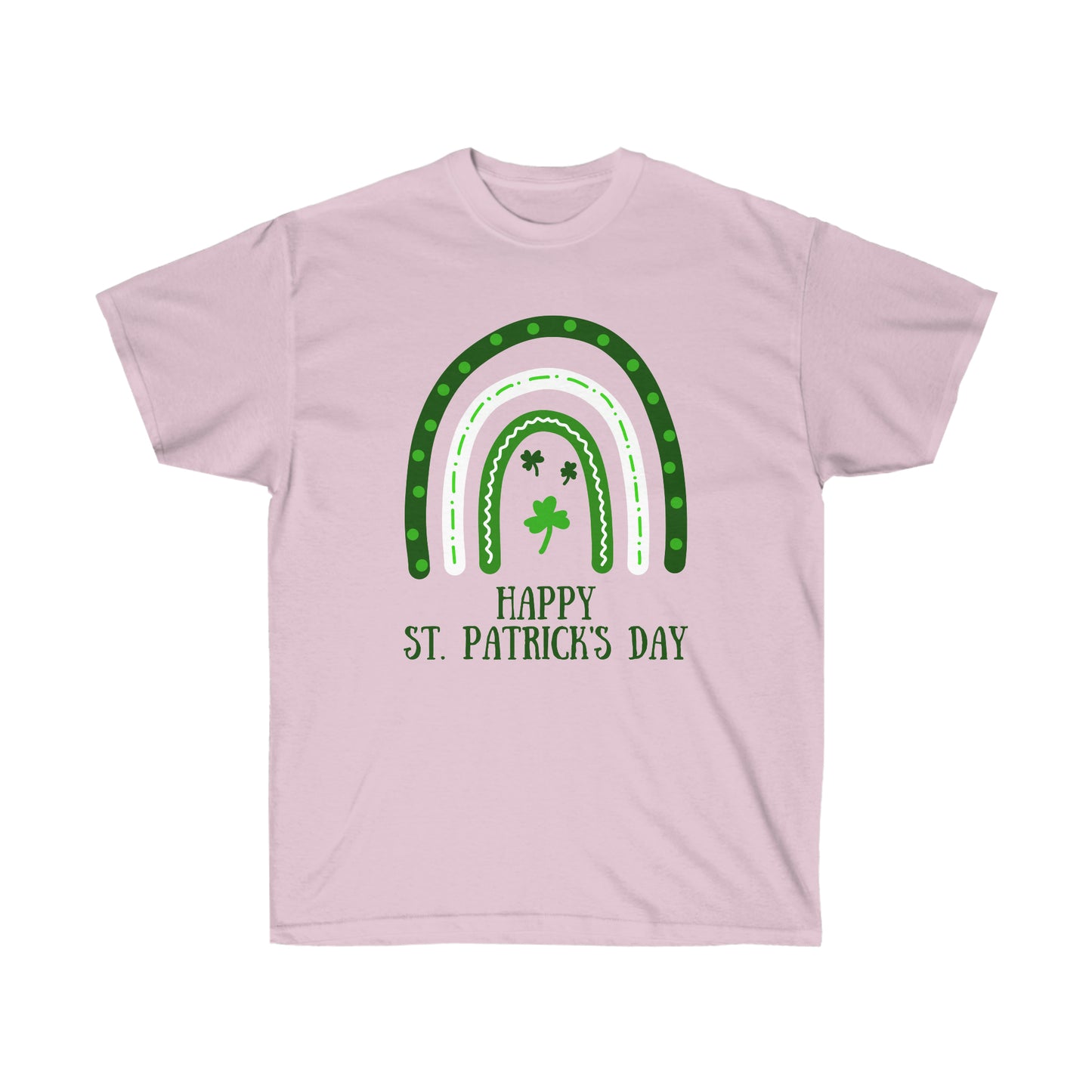 St. Patrick's Day Rainbow Adult Unisex Ultra Cotton Tee