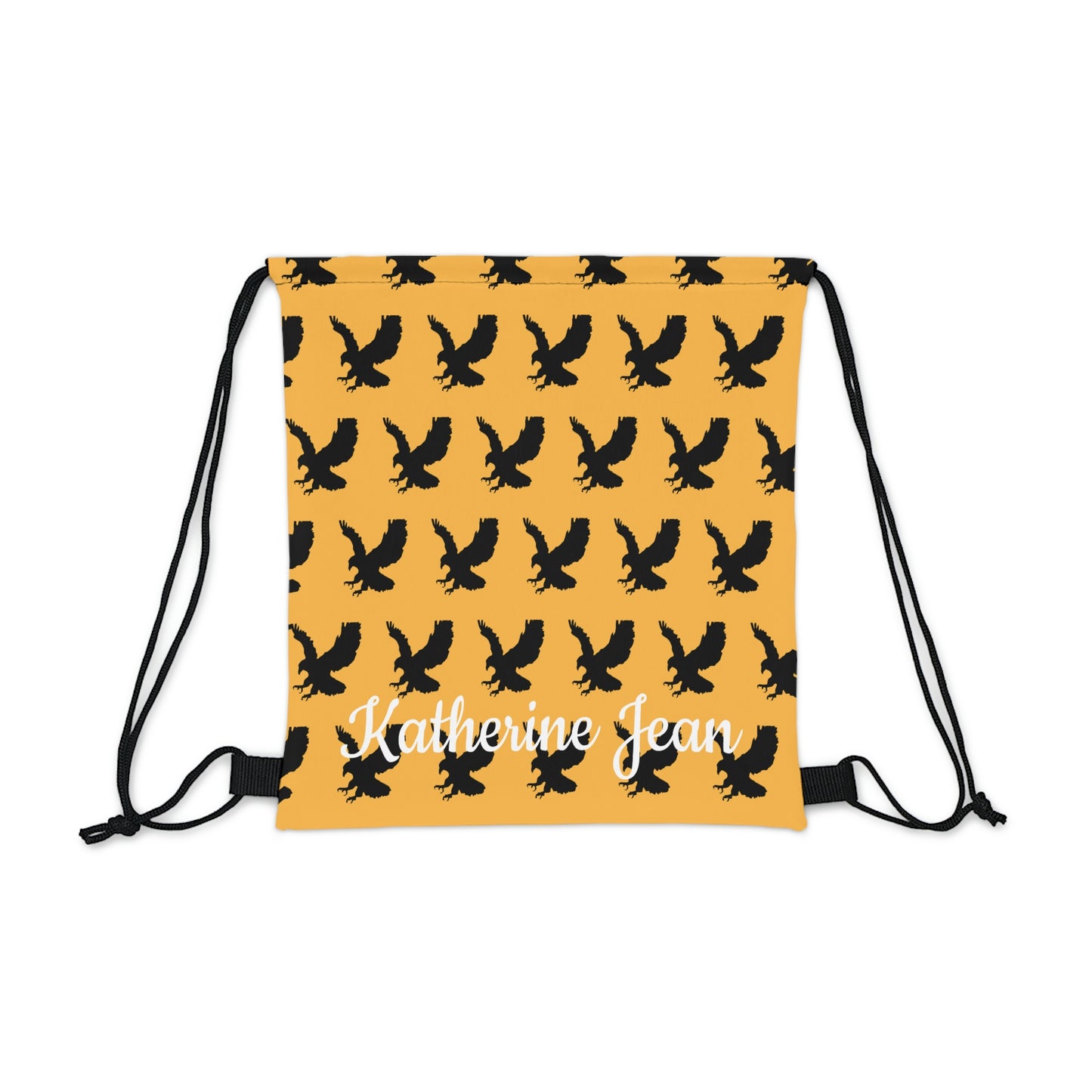 Personalized MJH Hawk Drawstring Bag