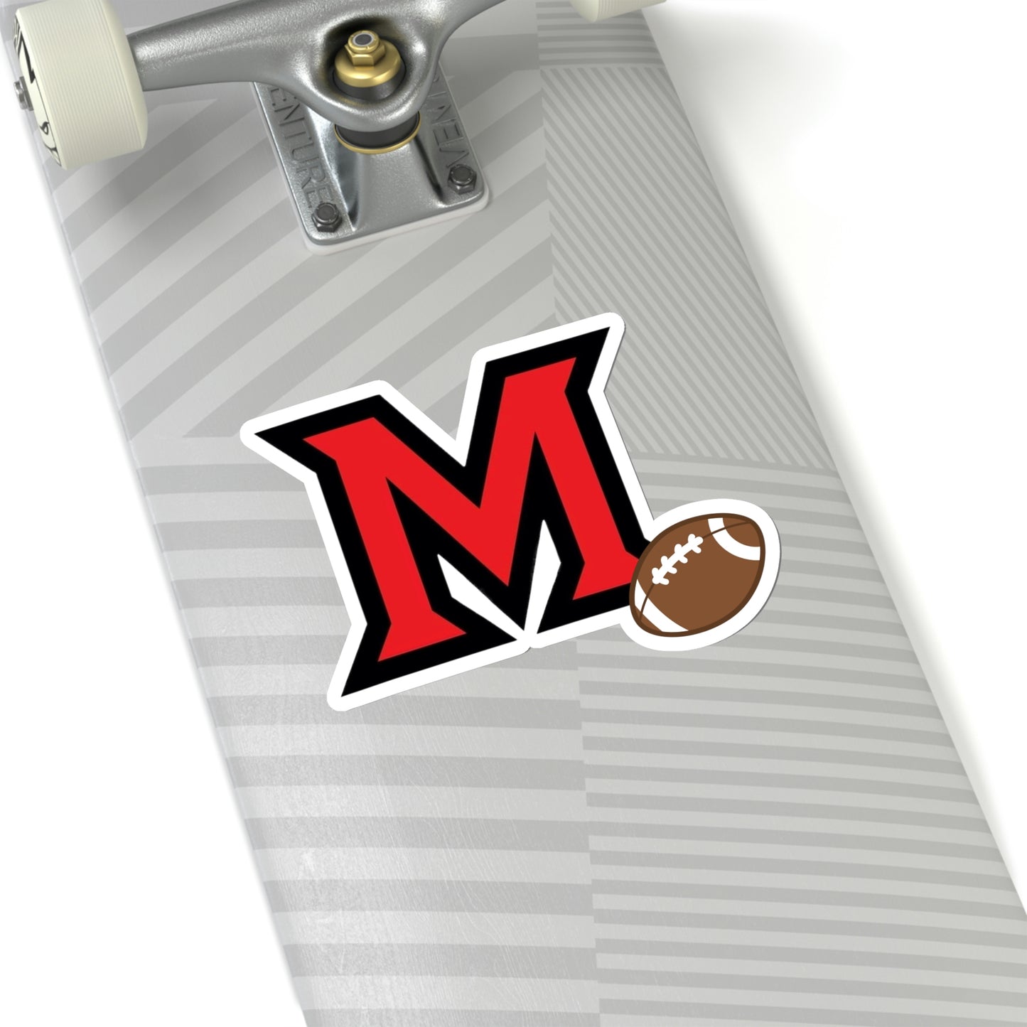 "M" Football ~ Many High School Kiss-Cut Stickers