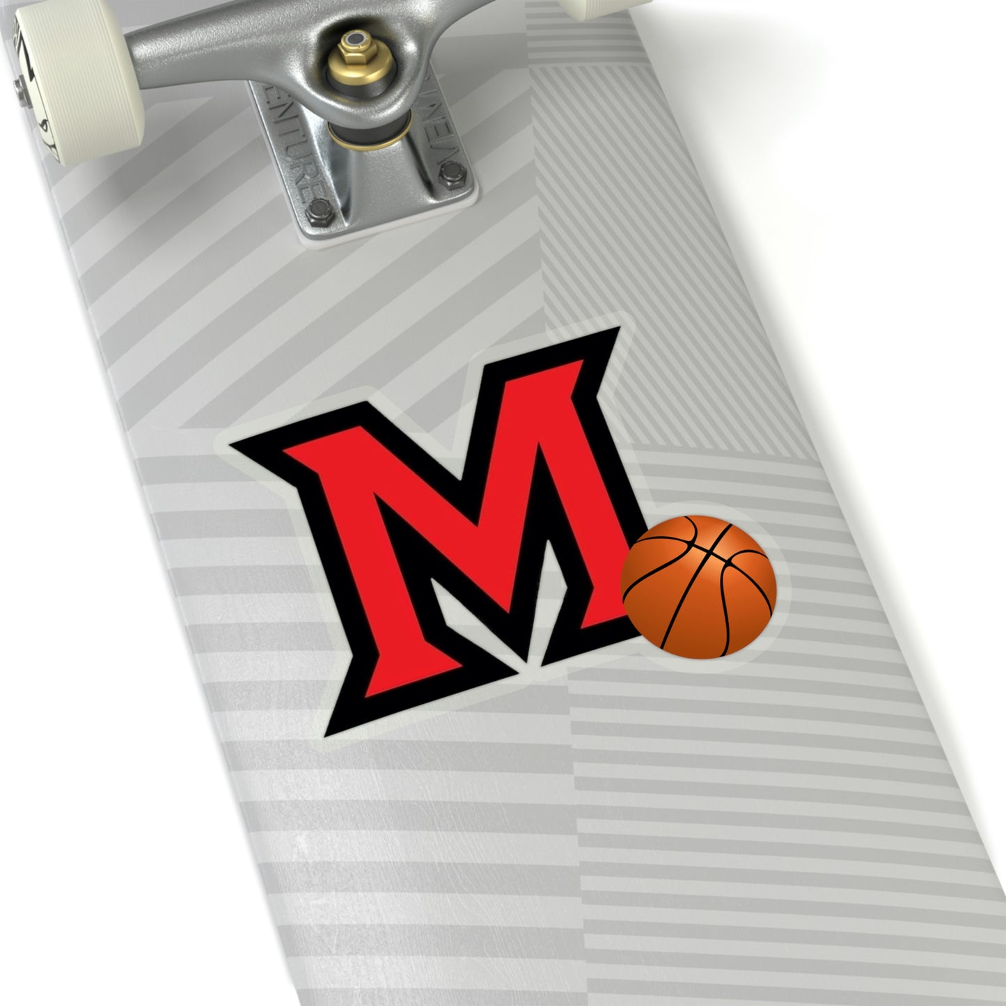 "M" Basketball ~ Many High School Kiss-Cut Stickers