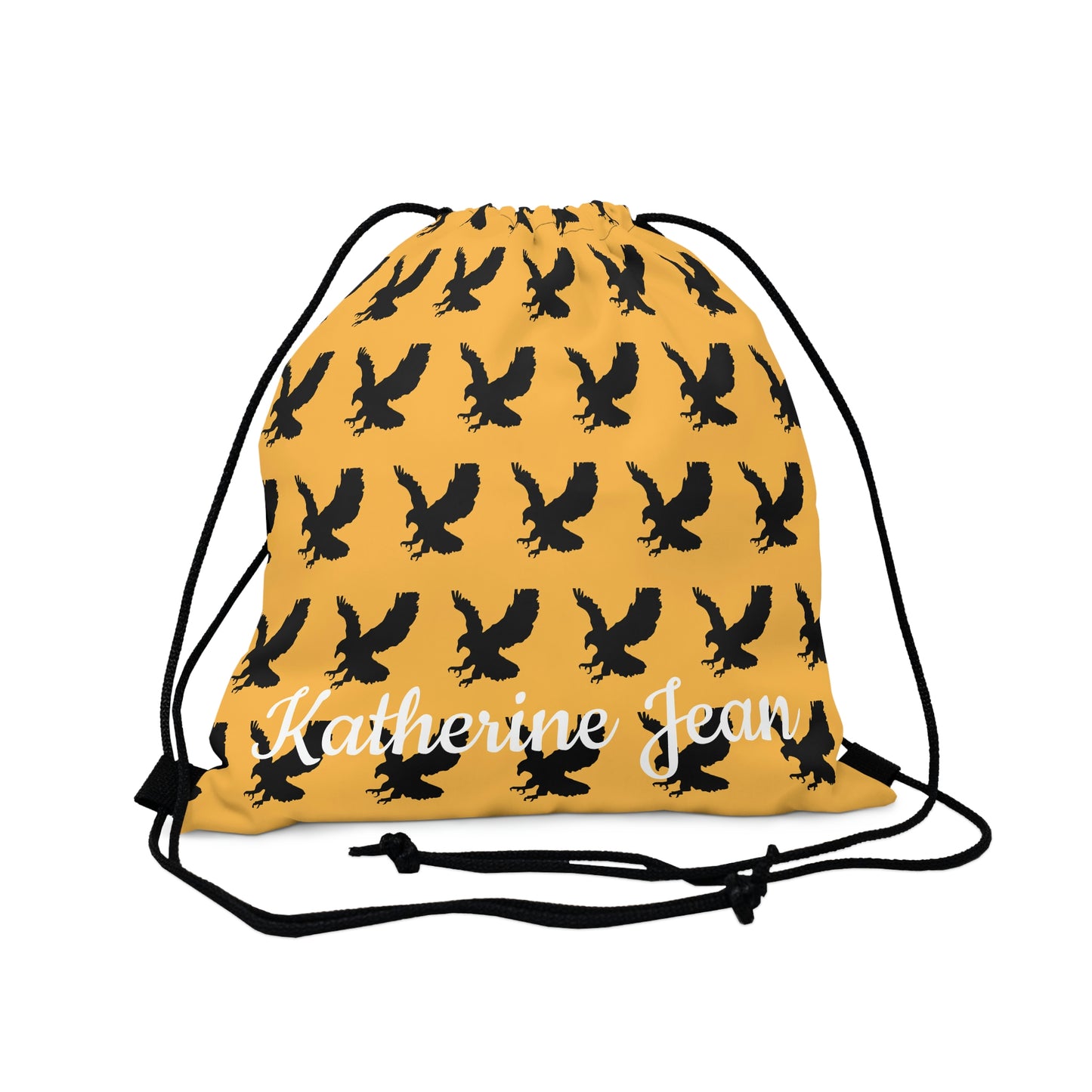 Personalized MJH Hawk Drawstring Bag