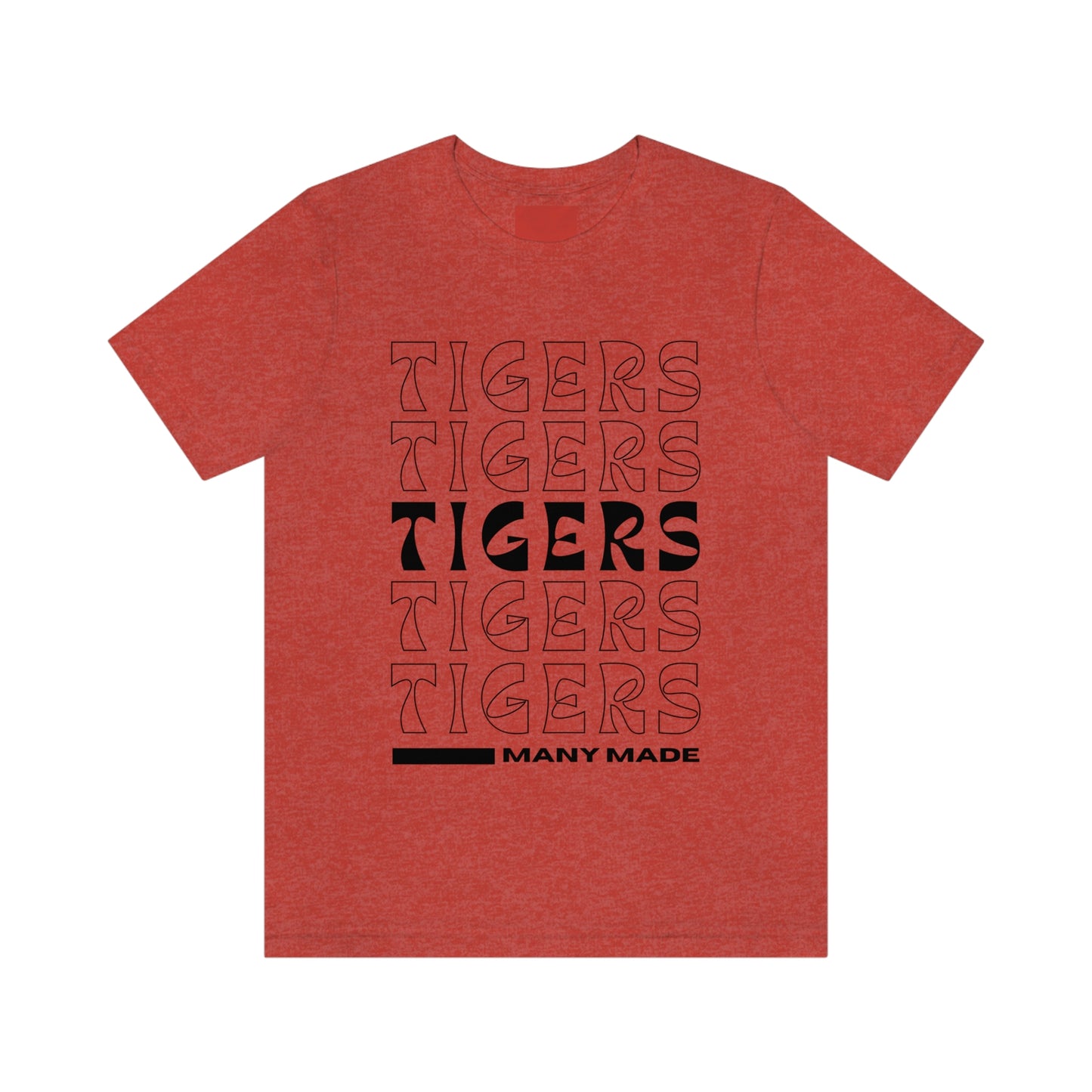 Many High School Tiger Typography Unisex Jersey Short Sleeve Tee ~ MHS Tiger Typography Unisex Jersey Short Sleeve Tee