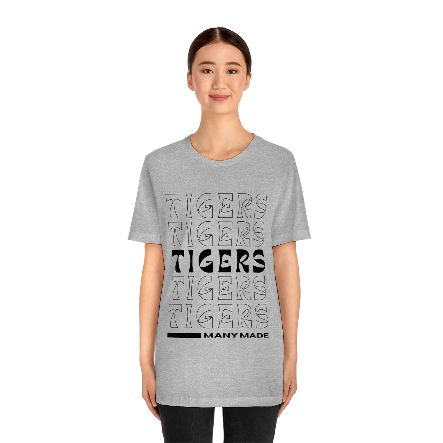 Many High School Tiger Typography Unisex Jersey Short Sleeve Tee ~ MHS Tiger Typography Unisex Jersey Short Sleeve Tee