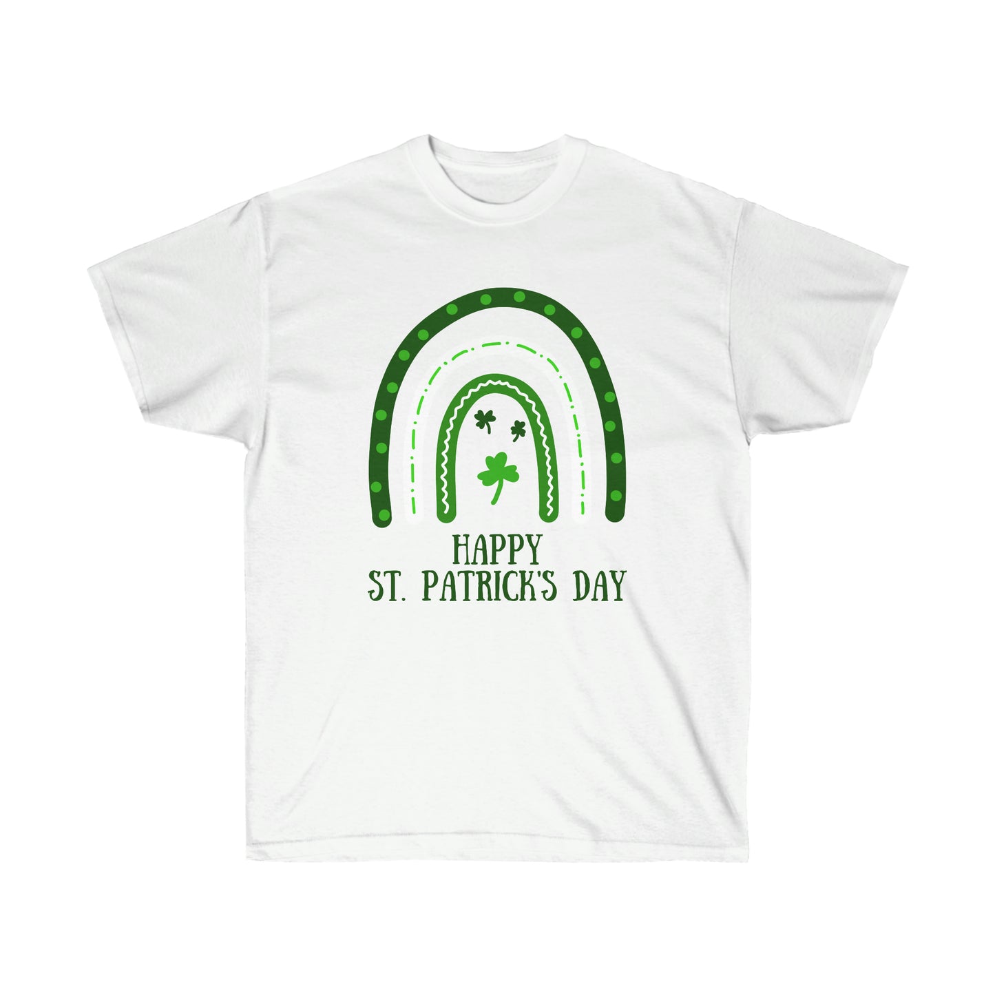 St. Patrick's Day Rainbow Adult Unisex Ultra Cotton Tee