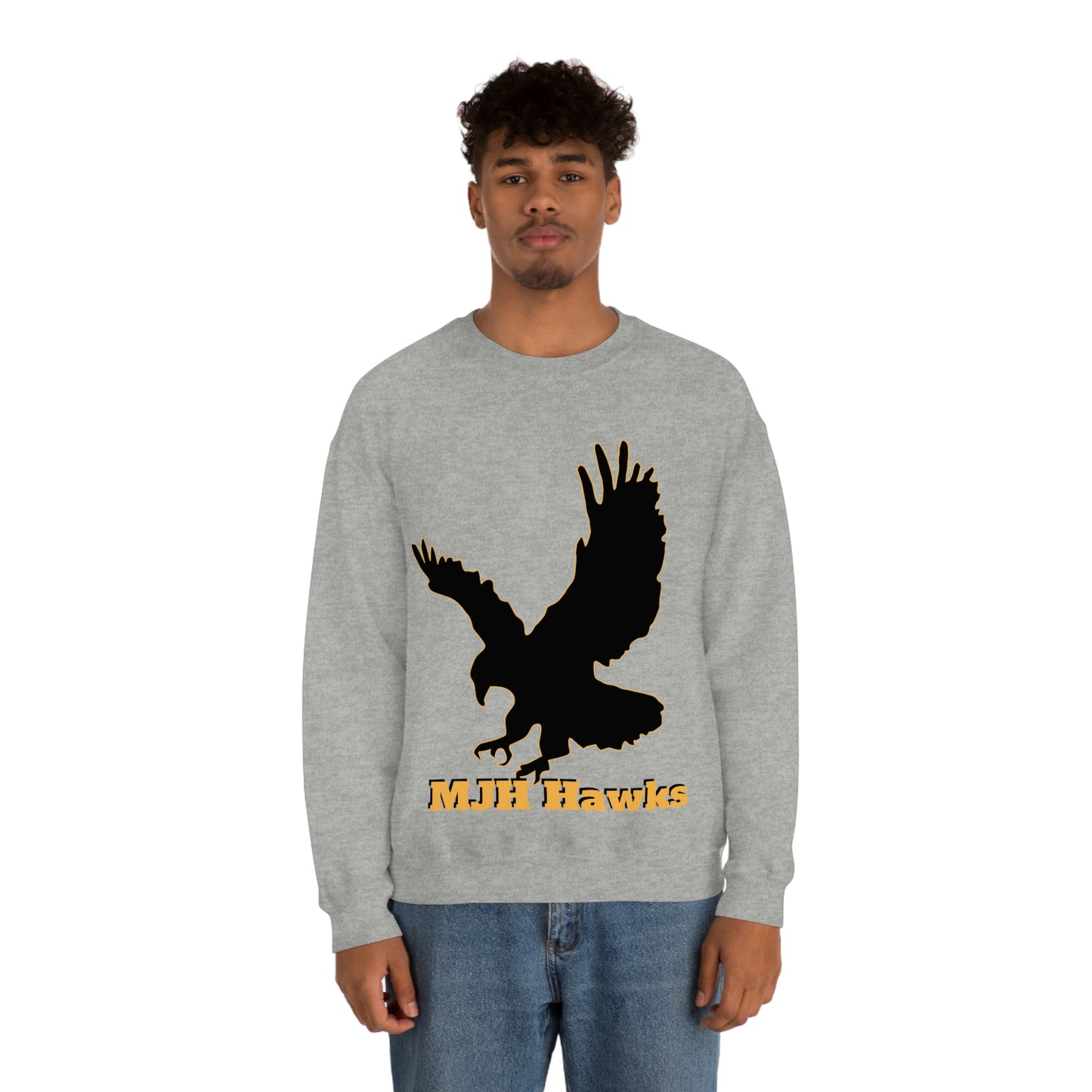 MJH Hawks Unisex Heavy Blend Crewneck Sweatshirt