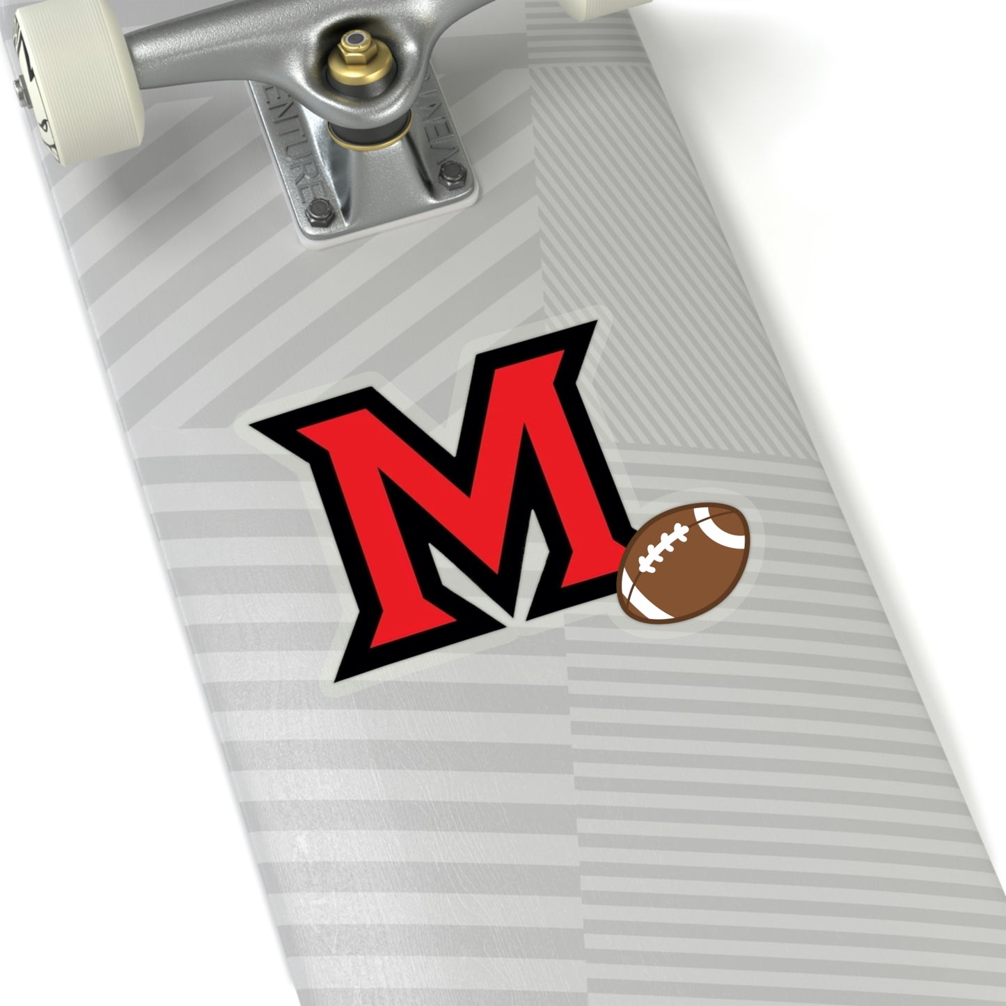 "M" Football ~ Many High School Kiss-Cut Stickers