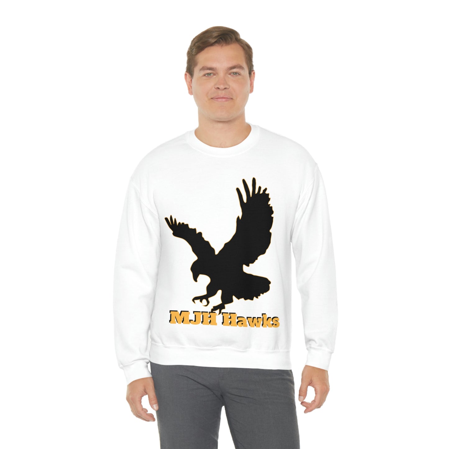 MJH Hawks Unisex Heavy Blend Crewneck Sweatshirt