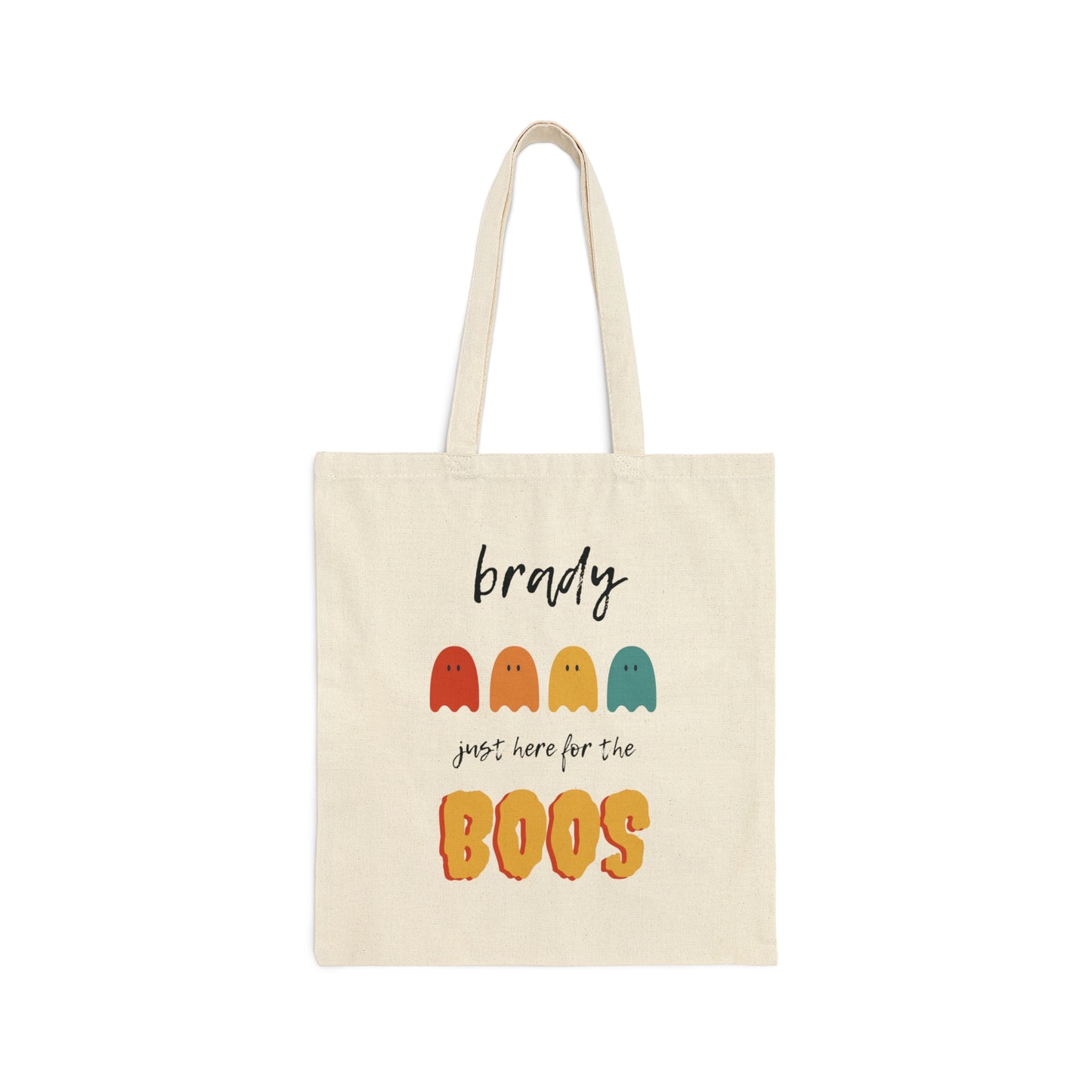 Customizable Halloween Cotton Canvas Tote Bag