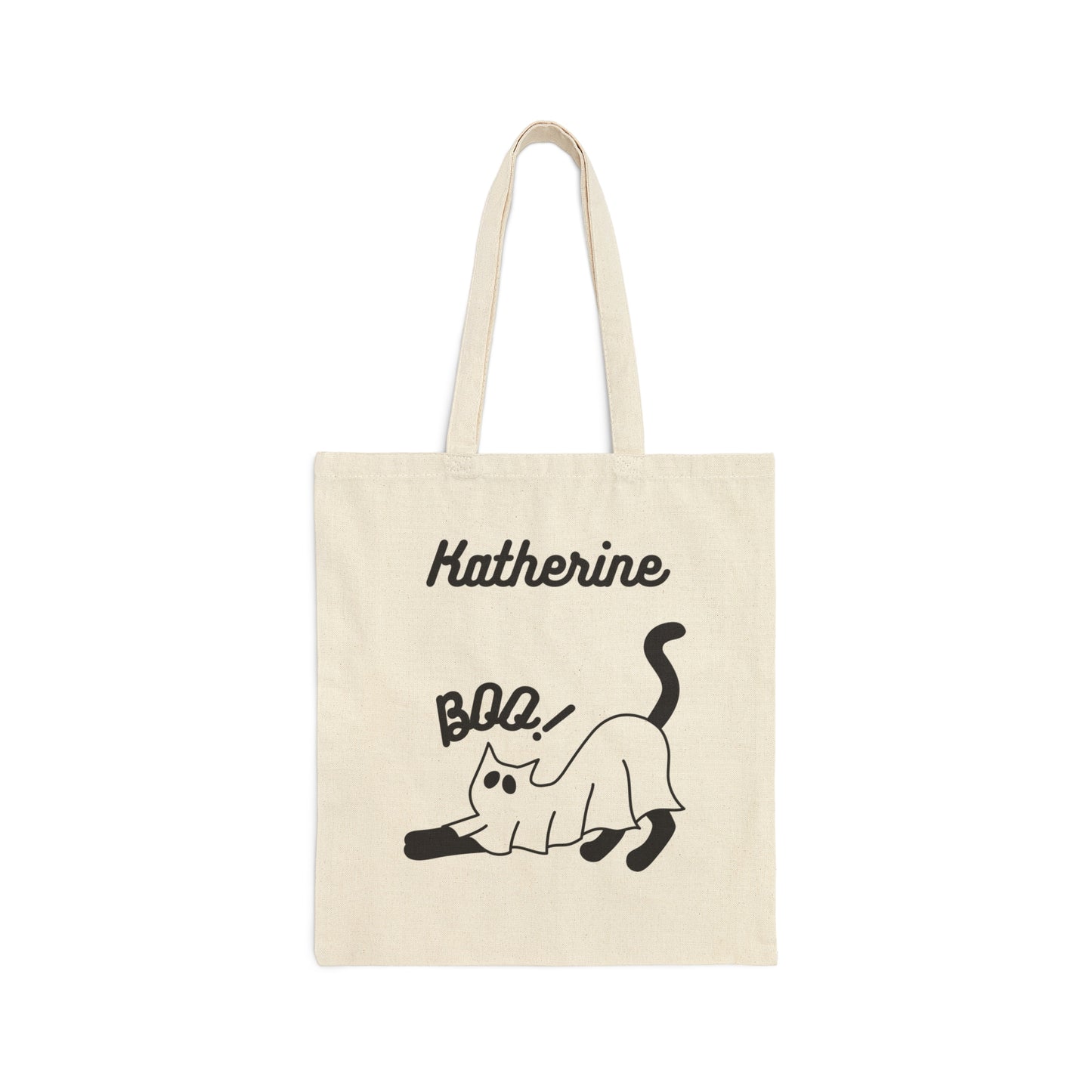 Customizable Halloween Cotton Canvas Tote Bag