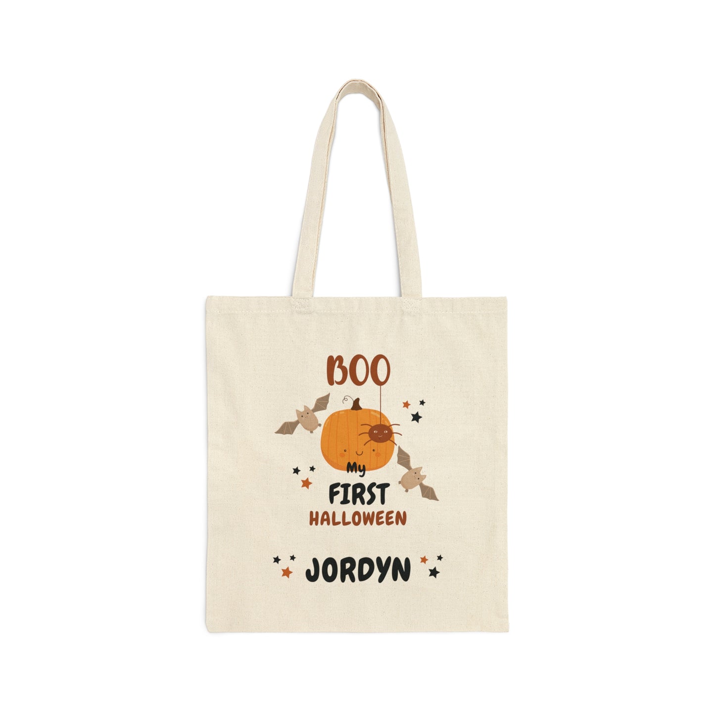 Customizable Halloween Cotton Canvas Tote Bag