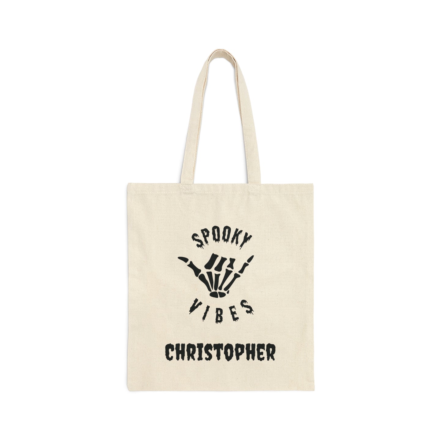 Customizable Halloween Cotton Canvas Tote Bag