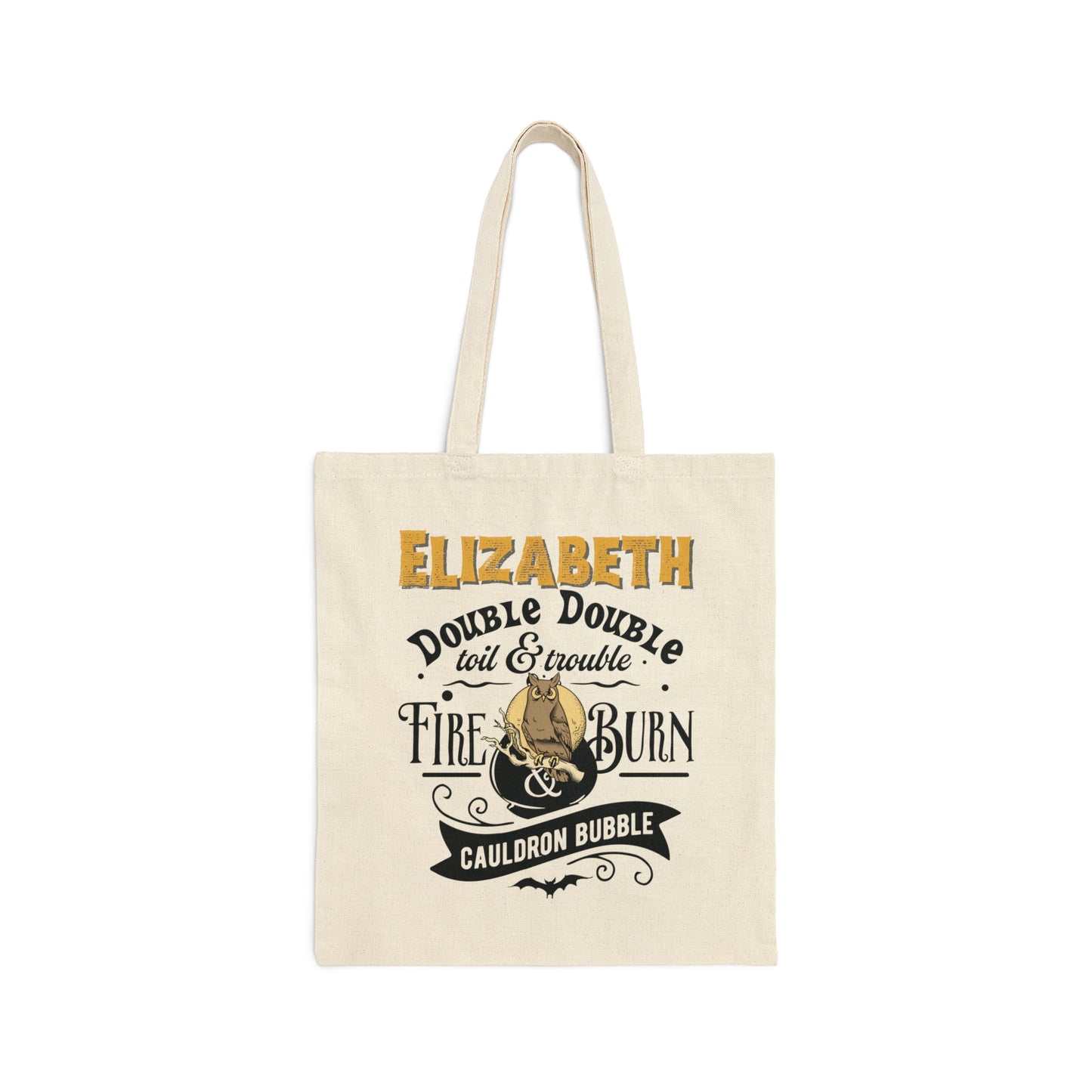 Customizable Halloween Cotton Canvas Tote Bag