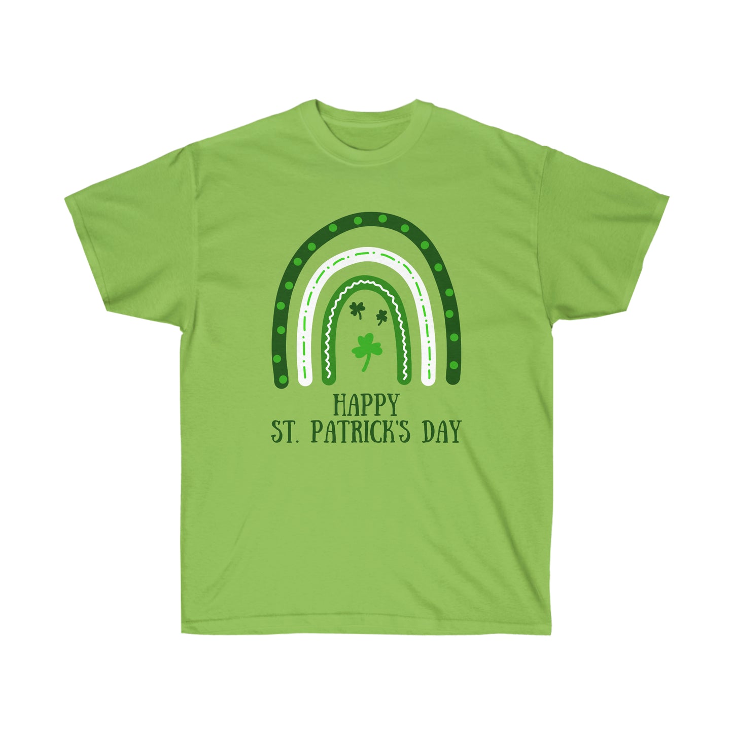 St. Patrick's Day Rainbow Adult Unisex Ultra Cotton Tee