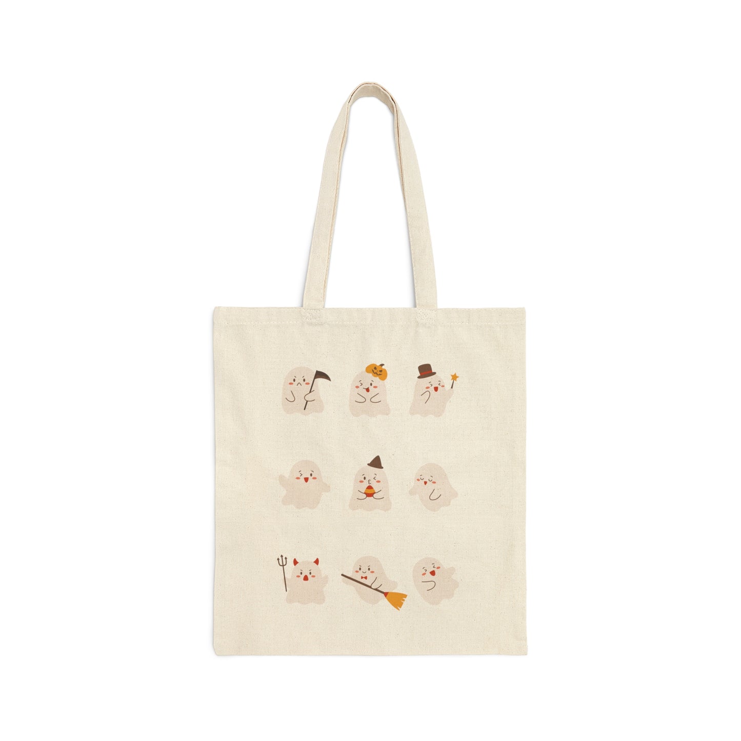 Customizable Halloween Cotton Canvas Tote Bag