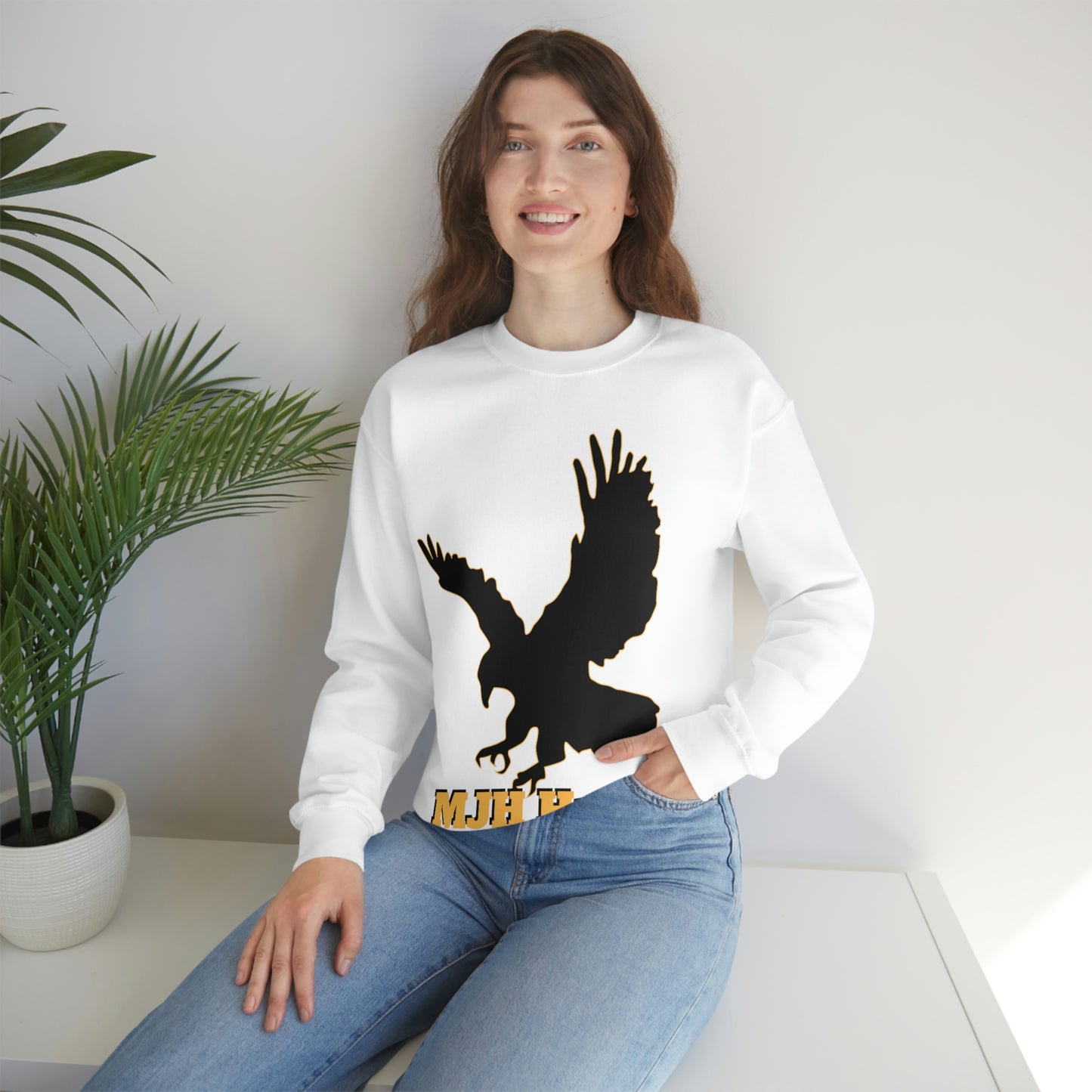 MJH Hawks Unisex Heavy Blend Crewneck Sweatshirt