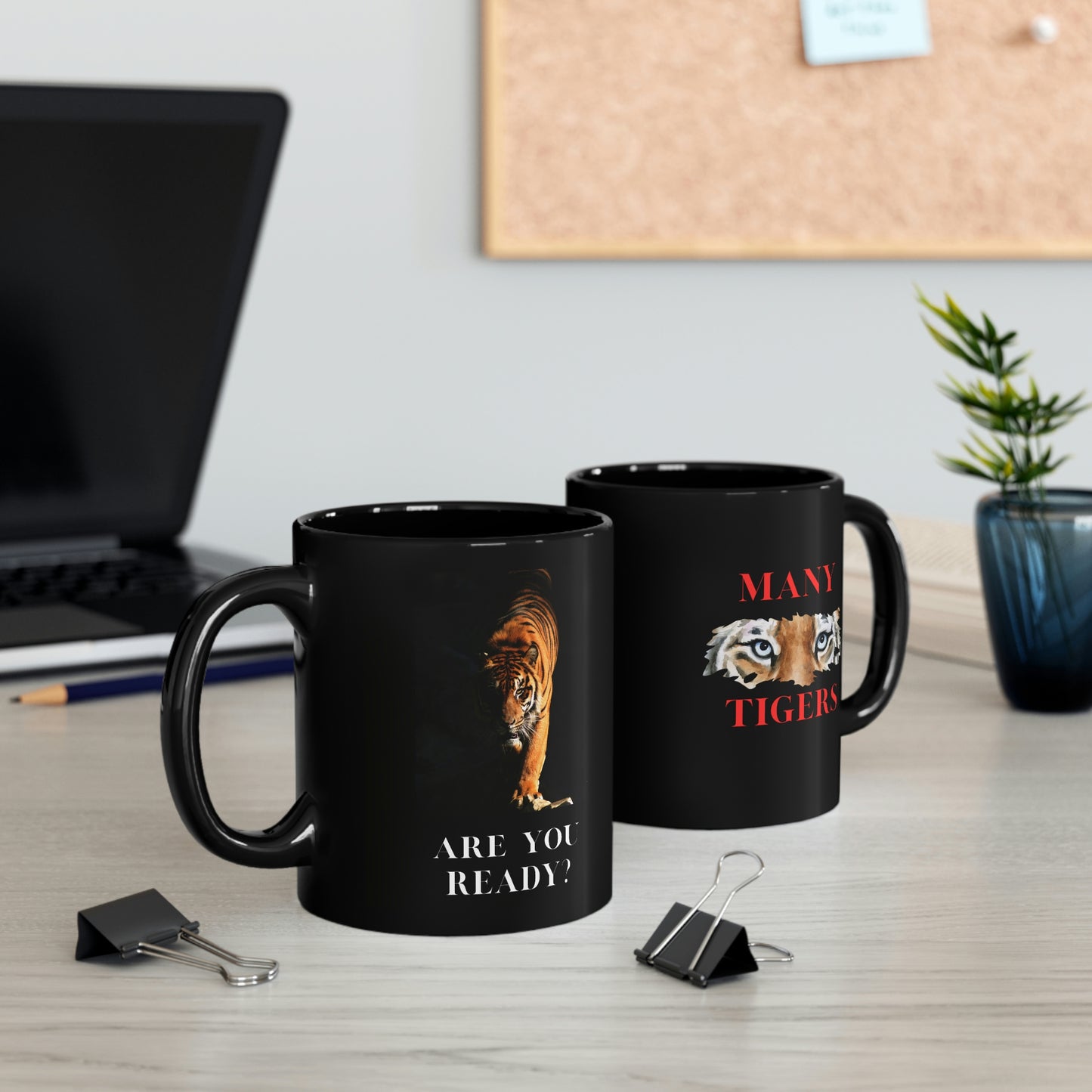 Many High School Tigers - Are you ready? - 11oz Black Mug ~ MHS Tigers Mug