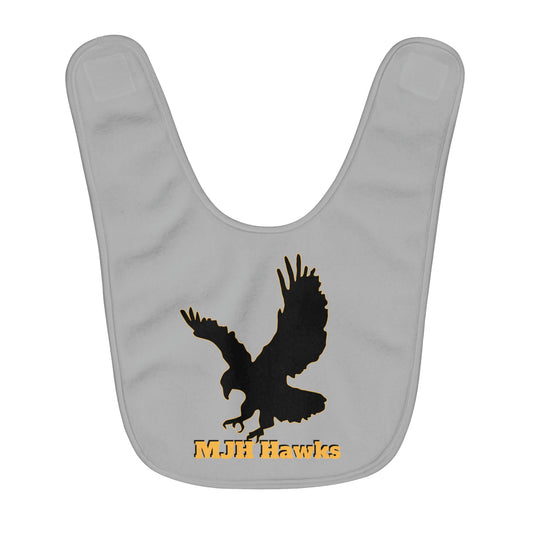 MJH Hawks Fleece Baby Bib