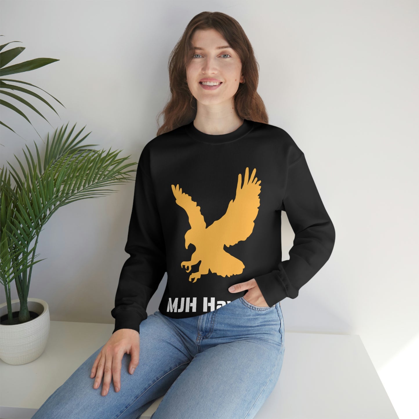 MJH Hawks Unisex Heavy Blend Crewneck Sweatshirt