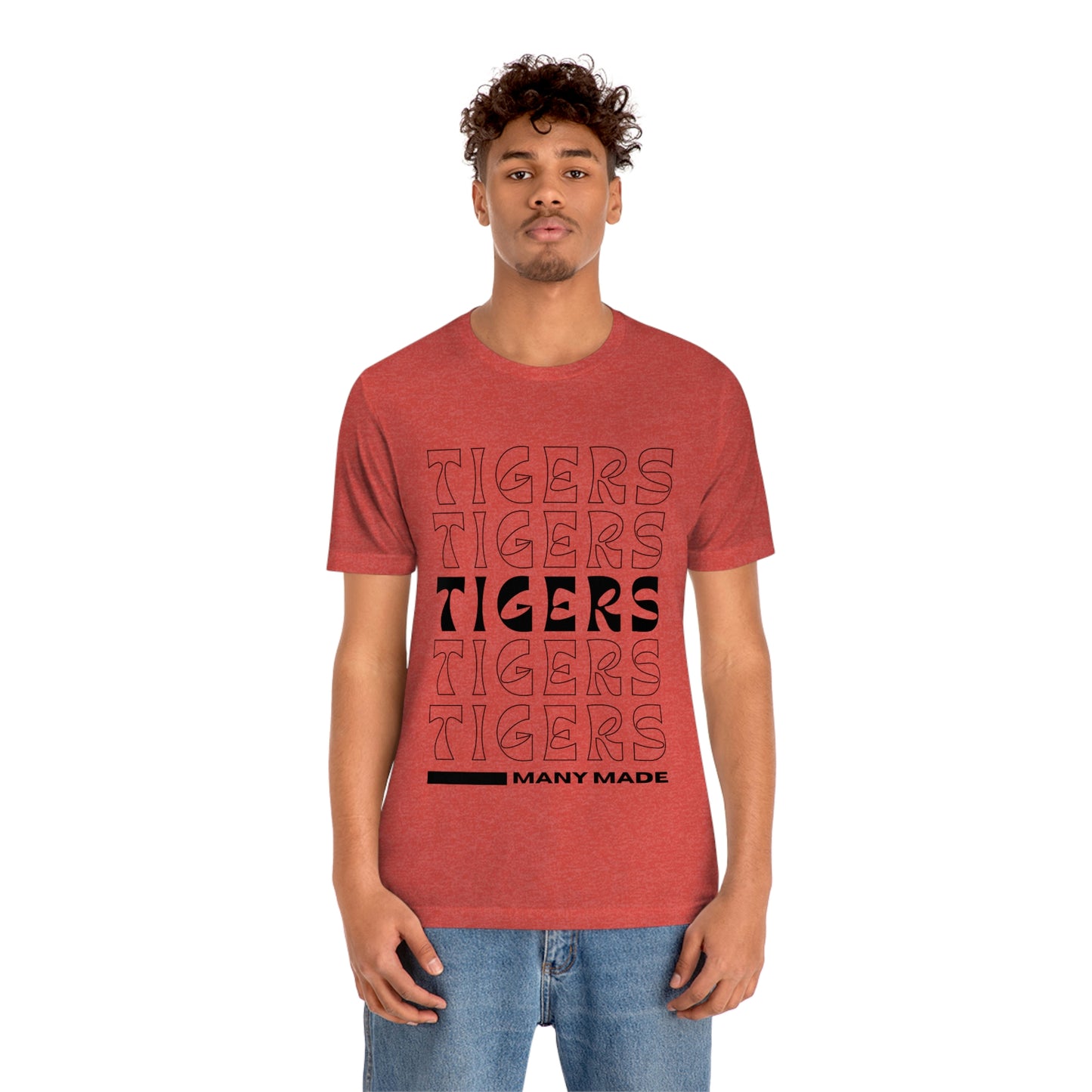 Many High School Tiger Typography Unisex Jersey Short Sleeve Tee ~ MHS Tiger Typography Unisex Jersey Short Sleeve Tee