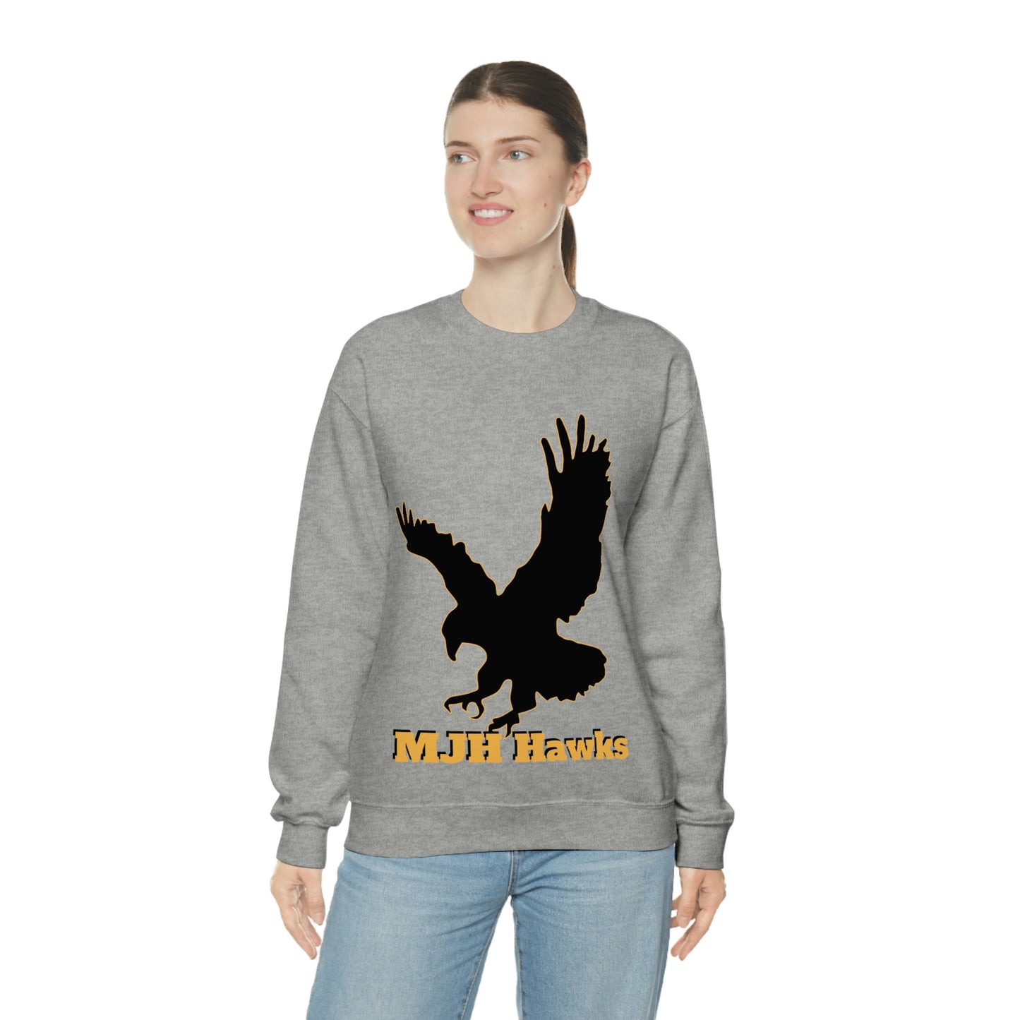 MJH Hawks Unisex Heavy Blend Crewneck Sweatshirt