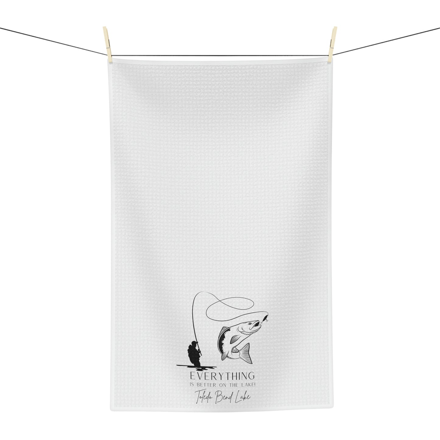 Toledo Bend Fishing on the Lake Soft Tea Towel ~ Toledo Bend Tea Towel