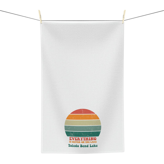 Toledo Bend Groovy Soft Tea Towel ~ Toledo Bend Tea Towel