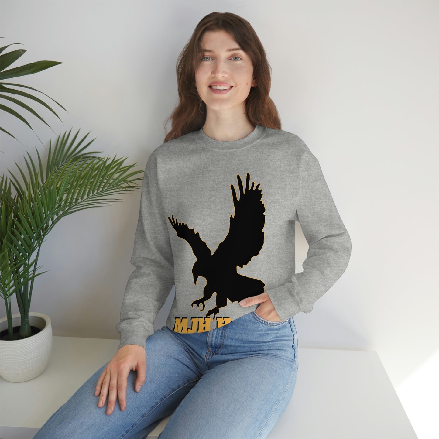 MJH Hawks Unisex Heavy Blend Crewneck Sweatshirt